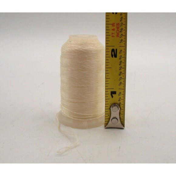 Silk Nylon Thread Foot White Ivory Ice Spool Cord Arts Crafts Sewing Embroidery - Picture 8 of 10